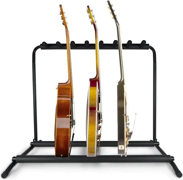 Pyle Multi-Guitar Stand 7 Slot Display Rack - Universal Framework Designed