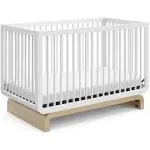 Storkcraft Santorini 5-in-1 Convertible Crib - White/Driftwood