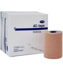 Hartmann 64300000 AC-Tape Latex-Free Elastic Adhesive Tape, 3" Width, 5 yd. Length (Pack of 4)