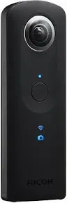 Ricoh Theta S 360° Digital Camera 14.4MP Black *SEE PHOTOS LENS HAS SCUFFS*