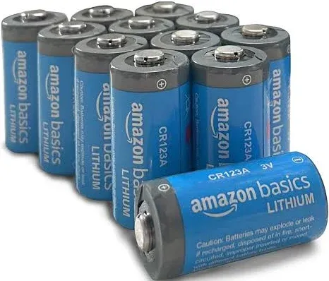 12 Pack Non-Rechargeab<wbr/>le CR123A Lithium Batteries, 3 Volt, 