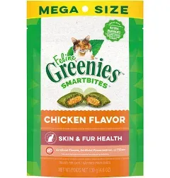 Feline Greenies SmartBites Chicken Flavor Cat Treats