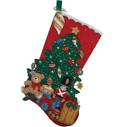 Felt Stocking Under The Tree-Kit