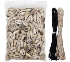 INSPIRELLE 8 Ounces 160~220pieces Natural Spiral Cowrie Shell Beads Cut Sea S...