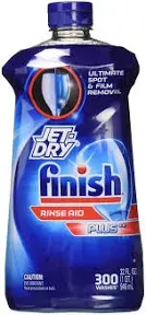 Jet Dry Finish Rinse Aid Plus Dishwasher Ultimate Spot &amp; Film Removal 32 FL