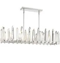  Six Light Chandelier in Polished Nickel - 6668765