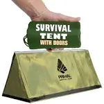 Primal Survival Gear Survival Gear Shelter for Bug Out Bag - Storm Shelter Survival Tent with Doors - Tornado Shelter - Small Bivy Tent Emergency