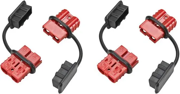 Extreme Max 5600.3102.2 Quick Connect Battery Plug for ATV/UTV Winches - 2-Pack