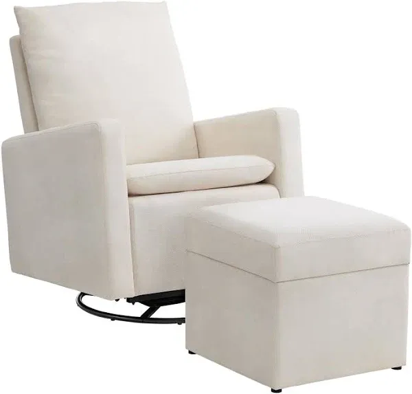 SOHO BABY Everlee Upholstered Recliner Glider/Ottoman