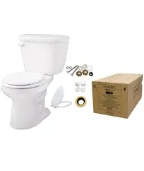 Gerber® Viper™ Complete Toilet-In-A-Box With Round Front Bowl, 1.28 Gpf, White