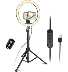 12’’ Led Ring Light with Tripod Stand and Phone Holder, Selfie Ring Light For