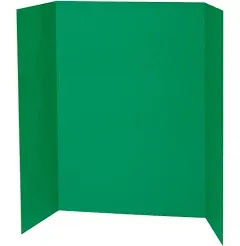 Pacon Colored Trifold Presentation Board - 48" x 36", Green