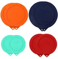 Sophico 1 Cup Round Silicone Storage Cover Lids Replacement for Anchor Hocking ...