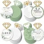 Big Dot of Happiness Boho Botanical Bride - 4 Greenery Bridal Shower Games - 10 Cards Each - Gamerific Bundle