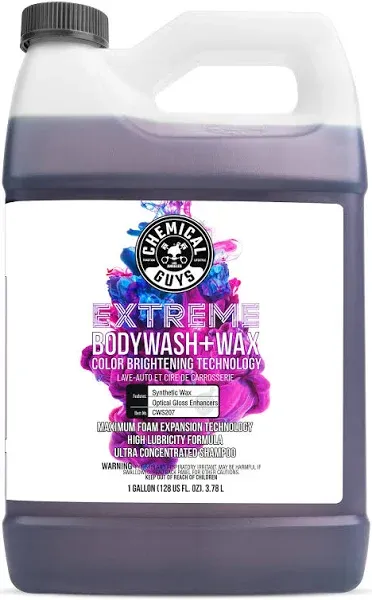 Chemical Guys CWS20716QDSW Car Wash & Quick Detailer Bundle - Extreme Bodywash & Wax Foaming Car Wash Soap, 16 oz + Speed Wipe Sprayable Gloss & Quick Detailer, 16 oz (2 Items)