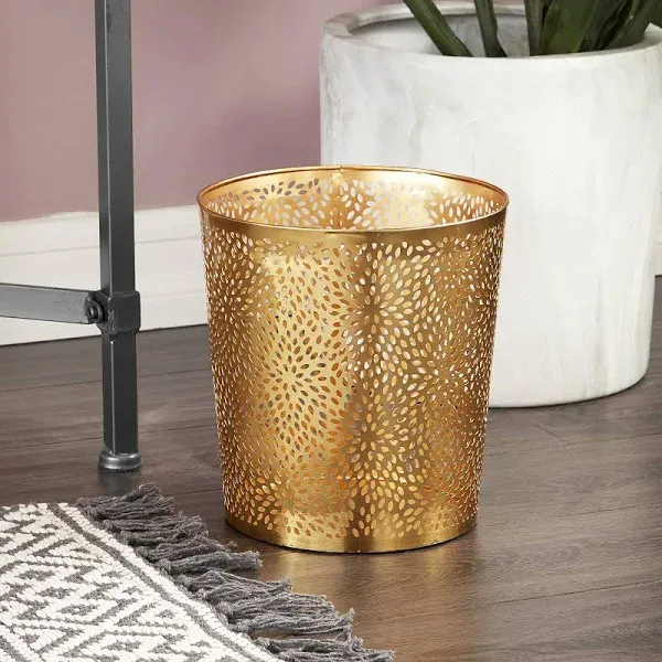 CosmoLiving Glam Metal Waste Bin