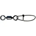 G Pucci Black Rolling Swivels with Safety Snap