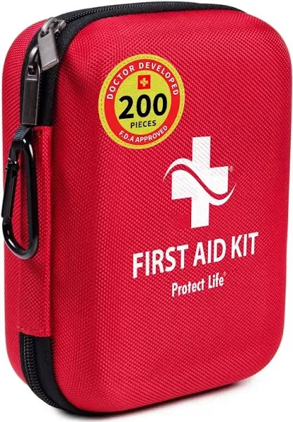 First Aid Kit - 200 Piece - for Car, Home, Travel, Camping, Office or Sports |