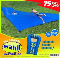 Wahii WaterSlide 75 - World's Biggest Backyard Lawn Water Slide - Classic Since 2009 -  Includes 2 Inflatable Riders