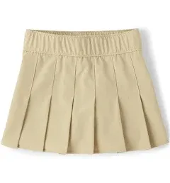 Girls Uniform Quick Dry Pleated Skort - Black