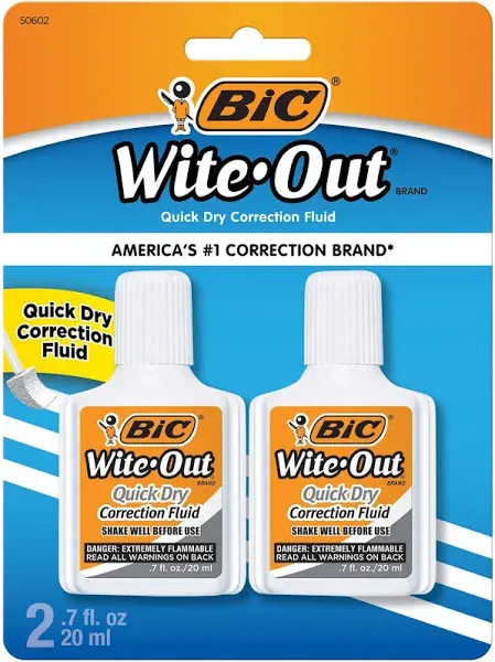 BIC Wite-Out Quick Dry Correction Fluid