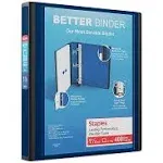 Staples 1 1/2" 3-Ring Better Binder Blue (13400) 648825