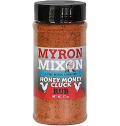 Myron Mixon BBQ Rub | Honey Money Cluck | Champion Pitmaster Recipe | Gluten-Free BBQ Seasoning, MSG-Free, USA Made | 12 Oz