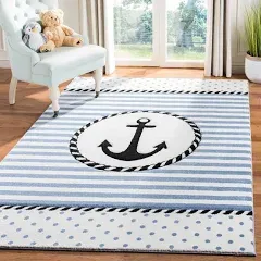 Safavieh Carousel Kids Sybill Nautical Anchor Rug