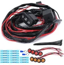 Hypertune Universal ATV/UTV Turn Signal Kit Horn Flasher Relay Kit Compatible...