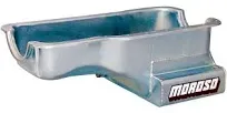 Moroso Kicked Out Wet Sump 7qt 8in Steel Oil Pan Ford 289-302 w/Front Sump