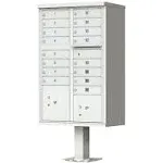 Vital 16 Door CBU Cluster Mailbox - Postal Grey