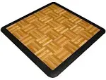 Big Floors 3X3OAKFLOOR Interlocking Lightweight Plastic Modular Dance Floor Kit