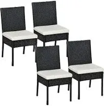 Outsunny 4 Outdoor Dining Chairs