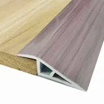 Door-Threshold-Ramp Floor-Transition-Strip 36 inch, Threshold 1/2'' ~ 3/5'', Thresholds Ramps for Doorways, Edge-Reducer Vinyl-Transition-Strip for Door/Floor (Red Wood Grain, 36 in)