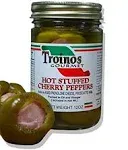 Troino's Gourmet Hot Stuffed Cherry Peppers with Prosciutto & Provolone, 12 Ounce