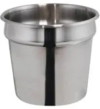 Winco - INS-7.0M - 7 qt Stainless Steel Inset