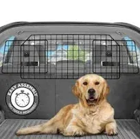 Dog Car Net Barrier for SUV - Dual Layer Pet Car Divider Back Seat Barrier Net, SUV Dog Gate and Car Pet Protector with Adjustable Strap & Storage Bag, Kids/Dog/Cat Travel Stuff for Safe Driving