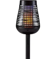 INSECT KILLER TORCH BUG ZAPPER LED FLAME EFFECT LIGHT SOLAR TABLETOP BASE ONLY.