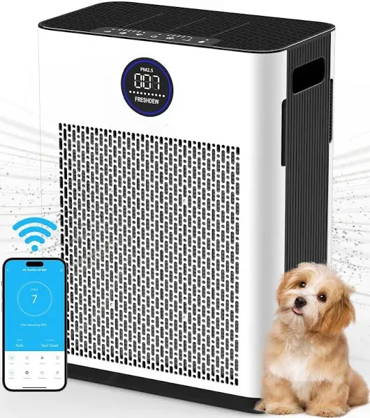 Air Purifier,FRESH<wbr/>DEW Air Purifiers for Home Up to 2300ft² With Smart WiFi,Ai...