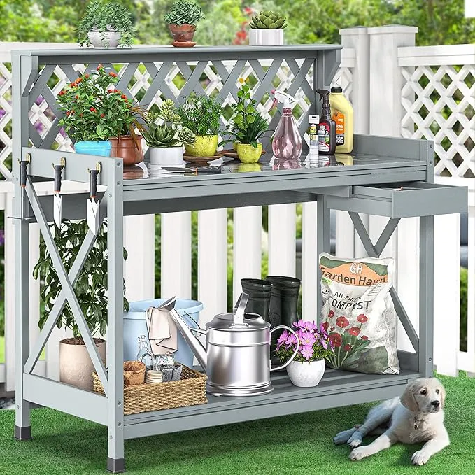 YITAHOME Outdoor Garden Workstation Table