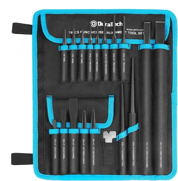 Portable 18-Piece Craft &amp; Repair Tool Set - Made of Chromium-Vanad<wbr/>ium Steel