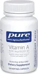 Pure Encapsulations Vitamin A 10,000IU 120 Capsulas Blandas