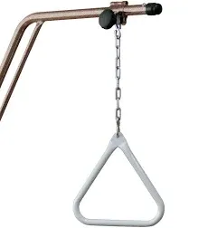 Medline Standard Trapeze Triangle Handle Assembly with Triangle, Chain, and Clamp, 250 lb Weight Capacity - Robust and Dependable Mobility Aid for Patient Care in Hospitals, Nursing Homes