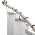 Curved Wall Mounted Rod in Satin Nickel