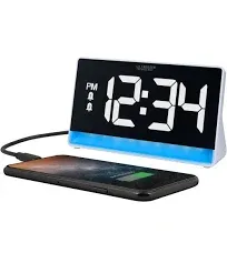 La Crosse Technology 617-149 Digital Alarm Clock with Color Changing Glow Light