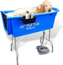 Shelandy 45" Pet Grooming Bathtub and Dog Wash Station