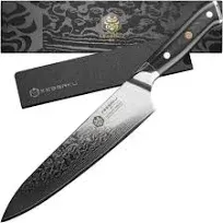 8 inch Slicing Knife Damascus Steel Japanese Kitchen Carving Cutlery Chef Knife