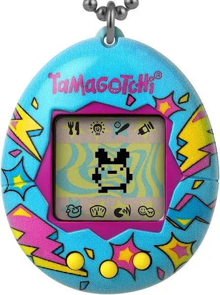 Tamagotchi Banadi Original 2022 VR Pet Gen2 Yellow Lightning Blue Shell - WORKS!