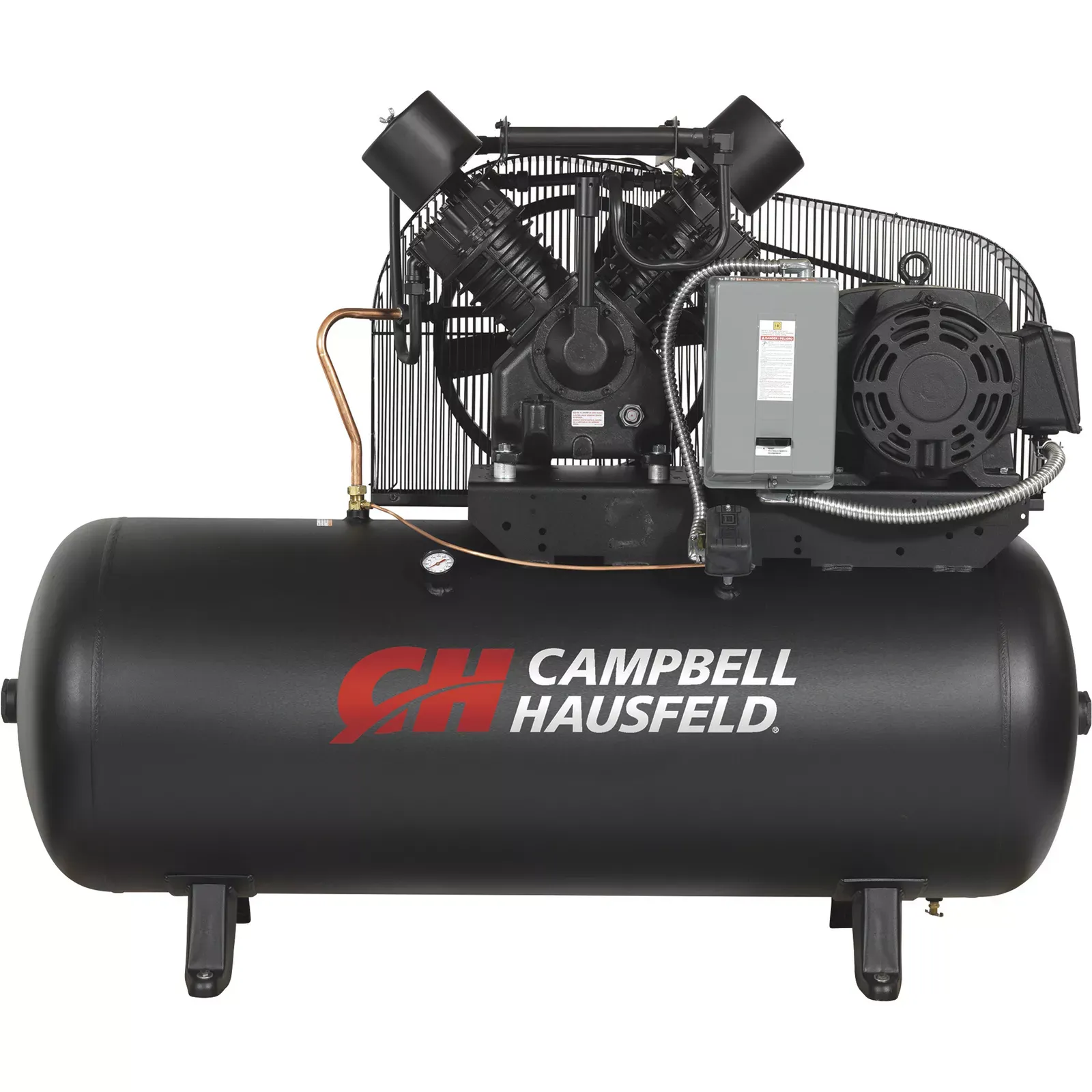 Campbell Hausfeld Two-Stage Air Compressor, 15 HP, 208-230/460 Volt, 3 Phase,