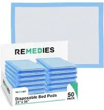 - Disposable Bed Pads 23&#034; x 36&#034; - 50 Count - Large Bed Pads for Incontinence ...